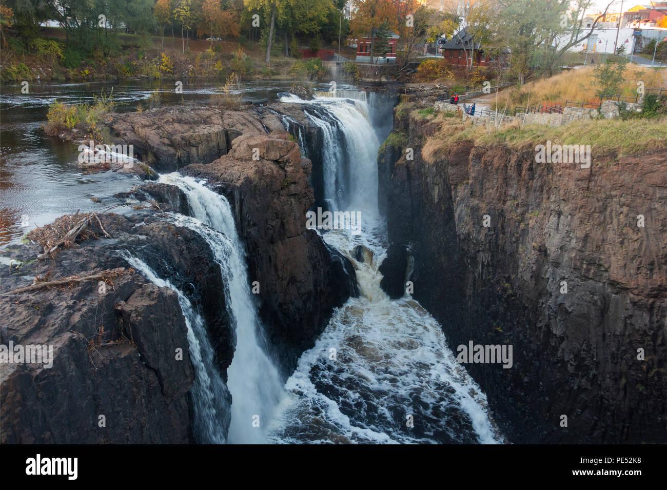 Paterson great fall park New Jersey Stock Photo
