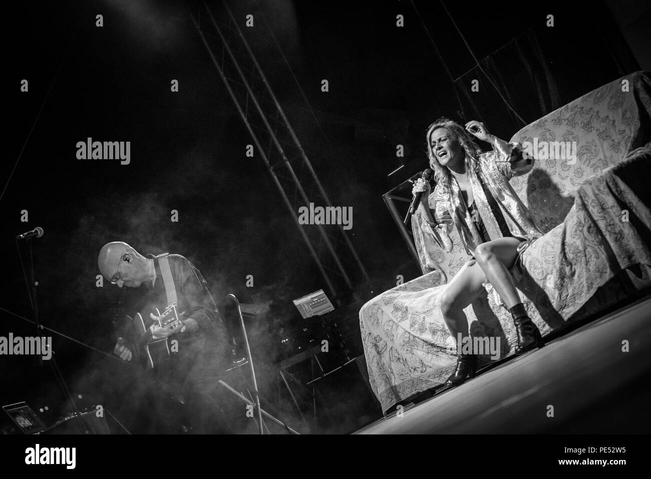 Bergamo, Italy. 23st July 2017. Italian singer Irene Grandi performs at the  Rock sul Serio festival. Brambilla Simone Photography Live News Stock Photo  - Alamy