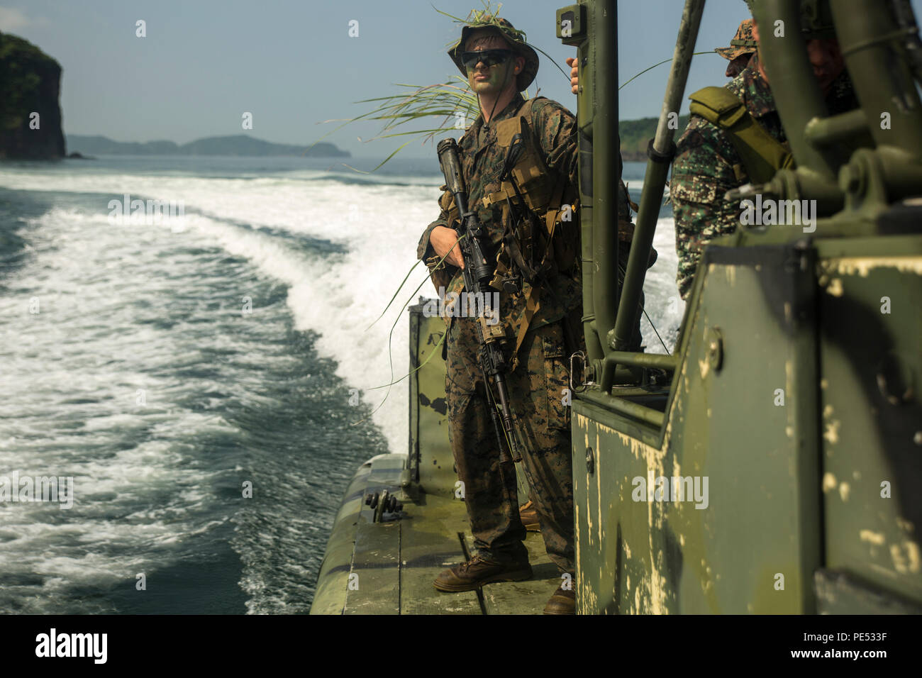 Reconnaissance Ph Philippine Marines navigate a small unit riverine craft during an ...