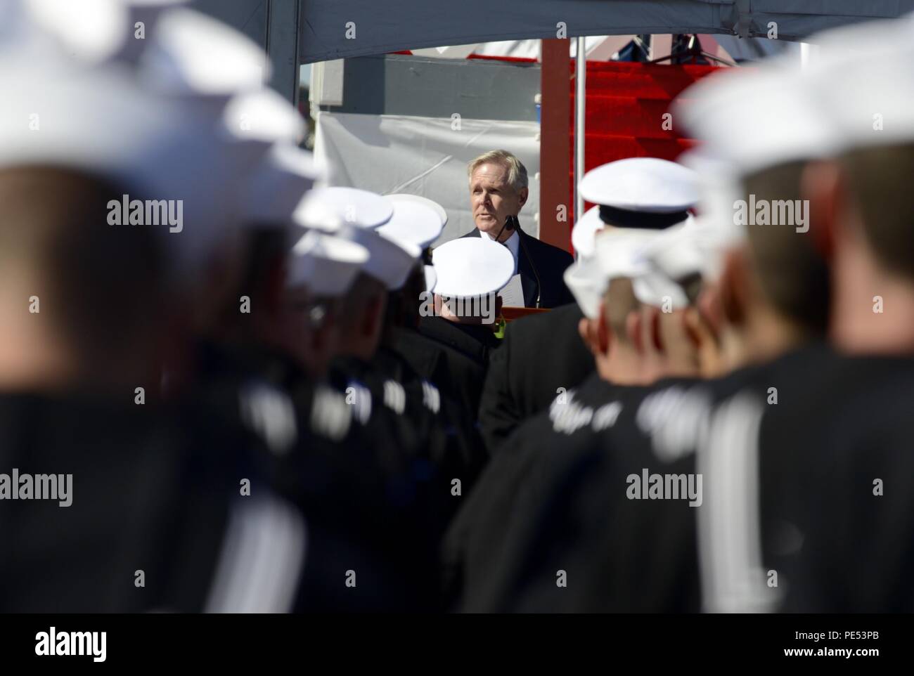 Secretary of the Navy (SECNAV) Ray Mabus delivers remarks at the ...