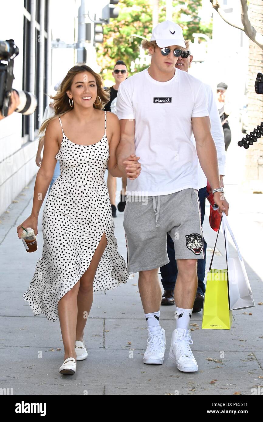 Logan Paul Goes Shopping With His Girlfriend Chloe Bennet After