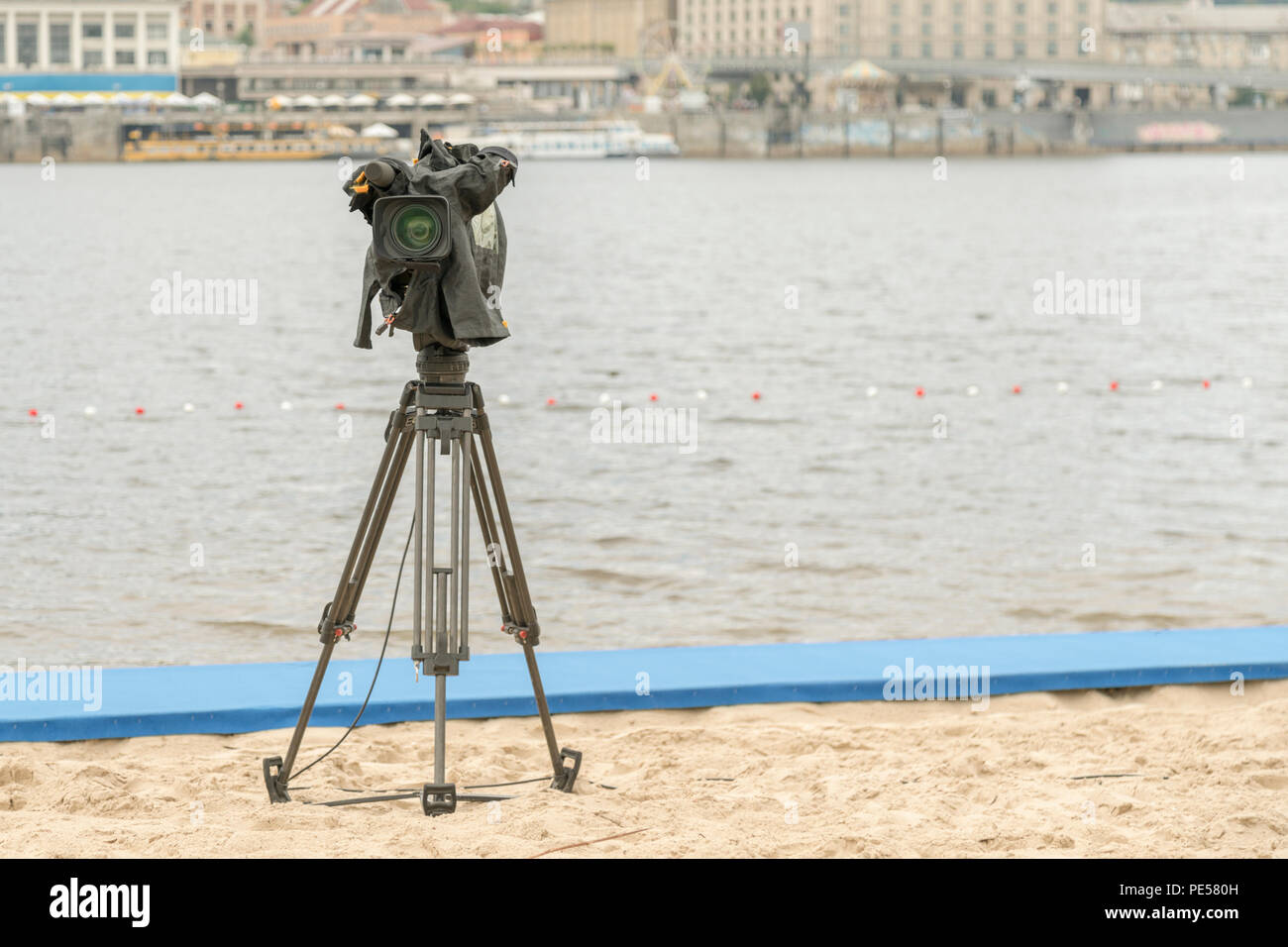 Taking movie professional camcorder hi-res stock photography and images ...