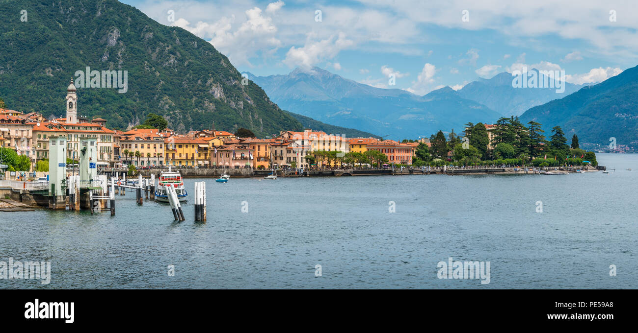 The beautiful Menaggio waterfront, Lake Como, Lombardy, Italy. Stock Photo