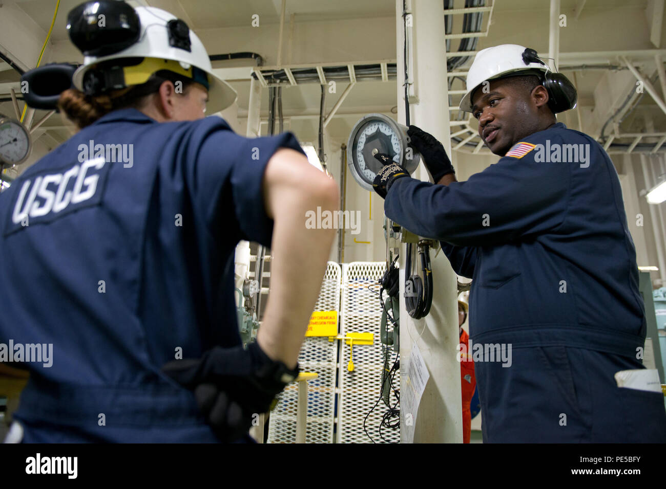 Petty Officer 1st Class Edgar Douglas, a marine science technician