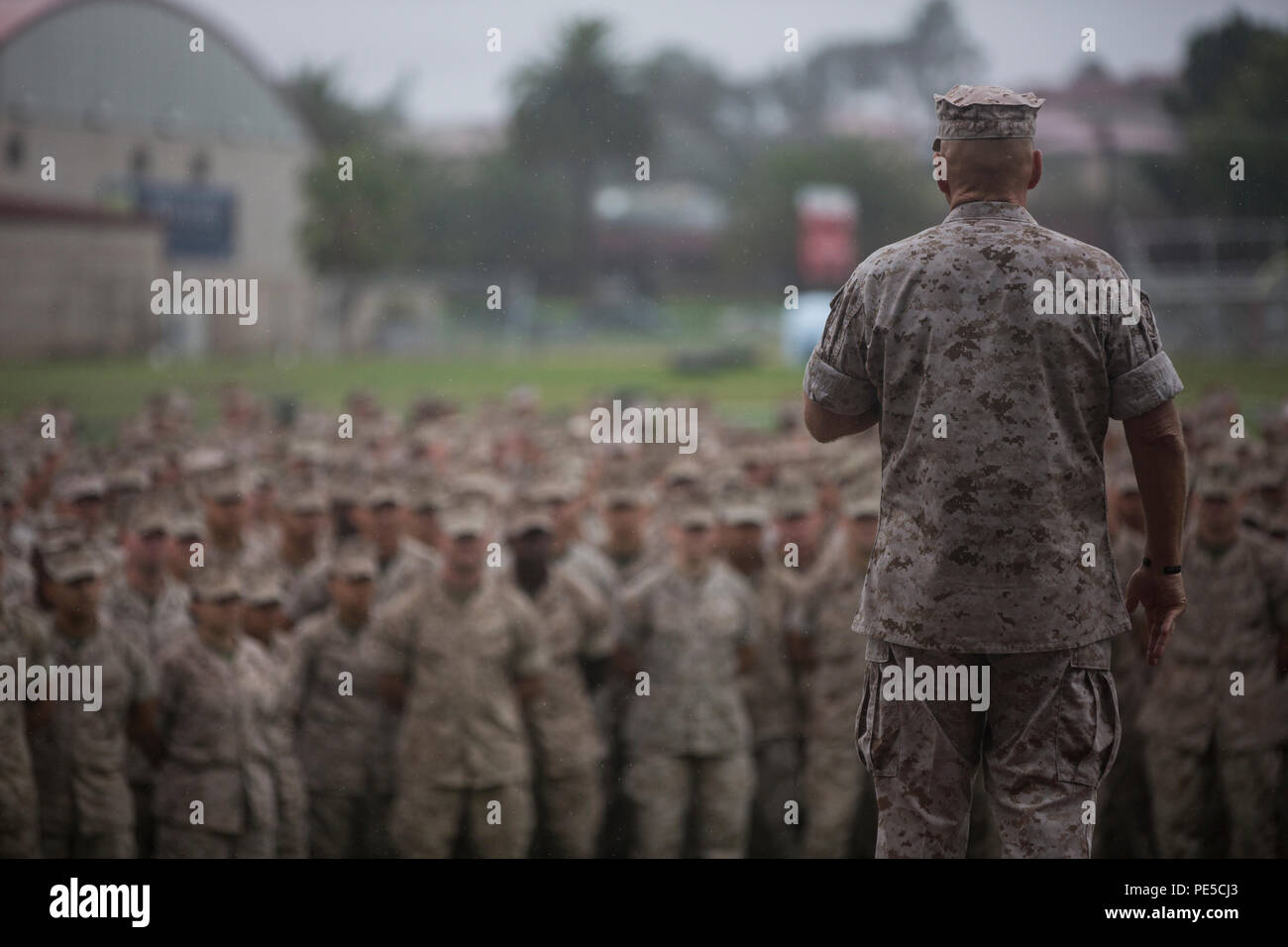 Commandant Of The Marine Corps Gen Robert B Neller Speaks With Marines From I Marine Expeditionary Force During A Visit To Marine Corps Base Camp Pendleton Calif Oct 5 2015 Neller Addressed