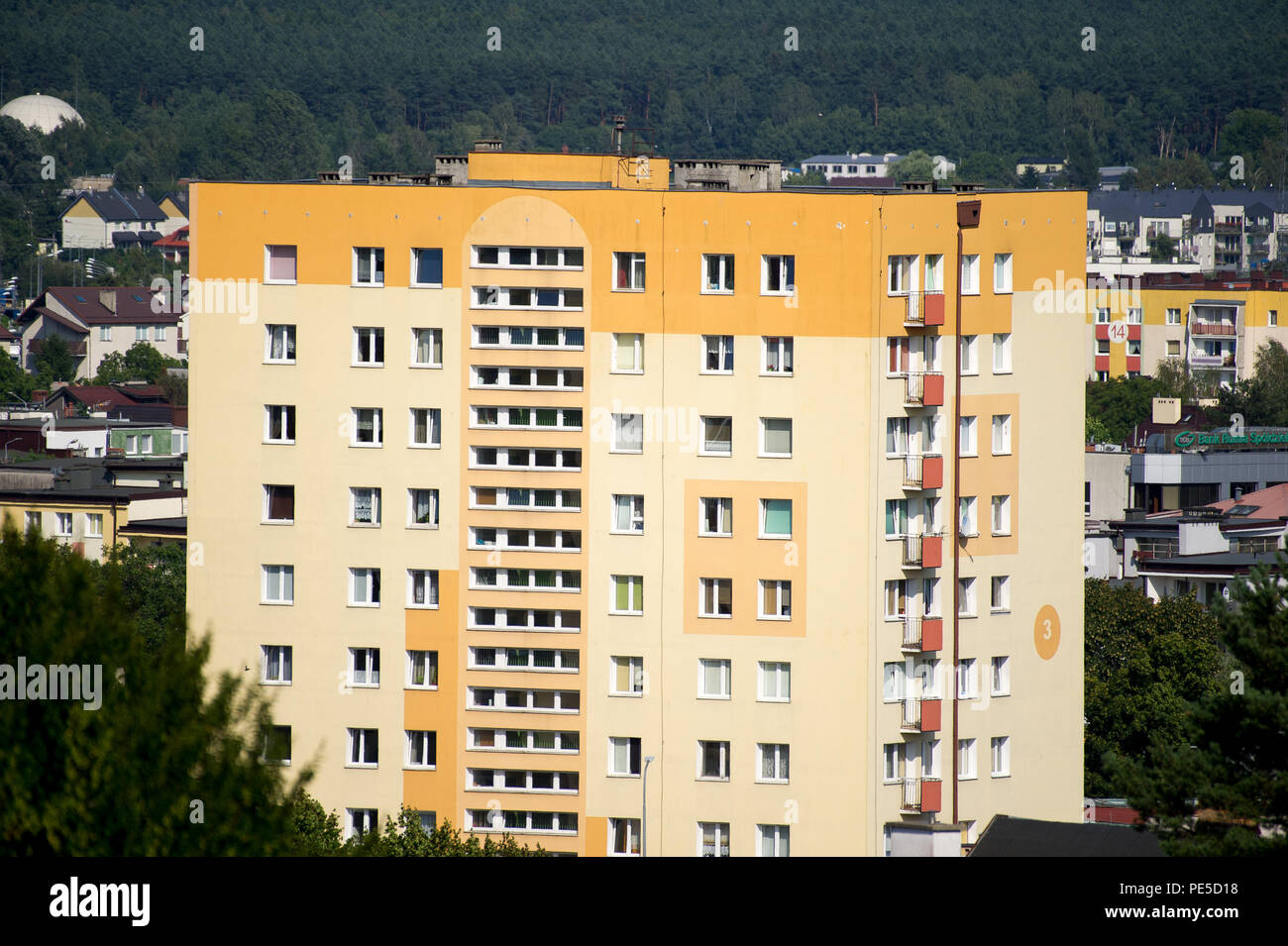 Communist era apartment buildings in Rumia, Poland. August 8th 2018 © Wojciech Strozyk / Alamy Stock Photo Stock Photo