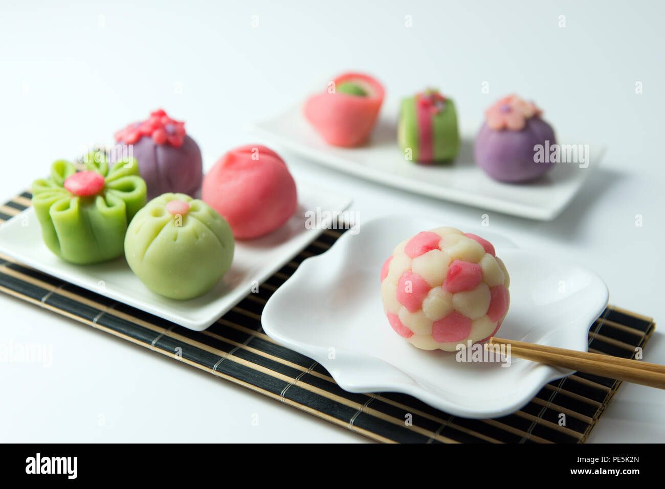 Japanese traditional confectionery wagashi Stock Photo Alamy