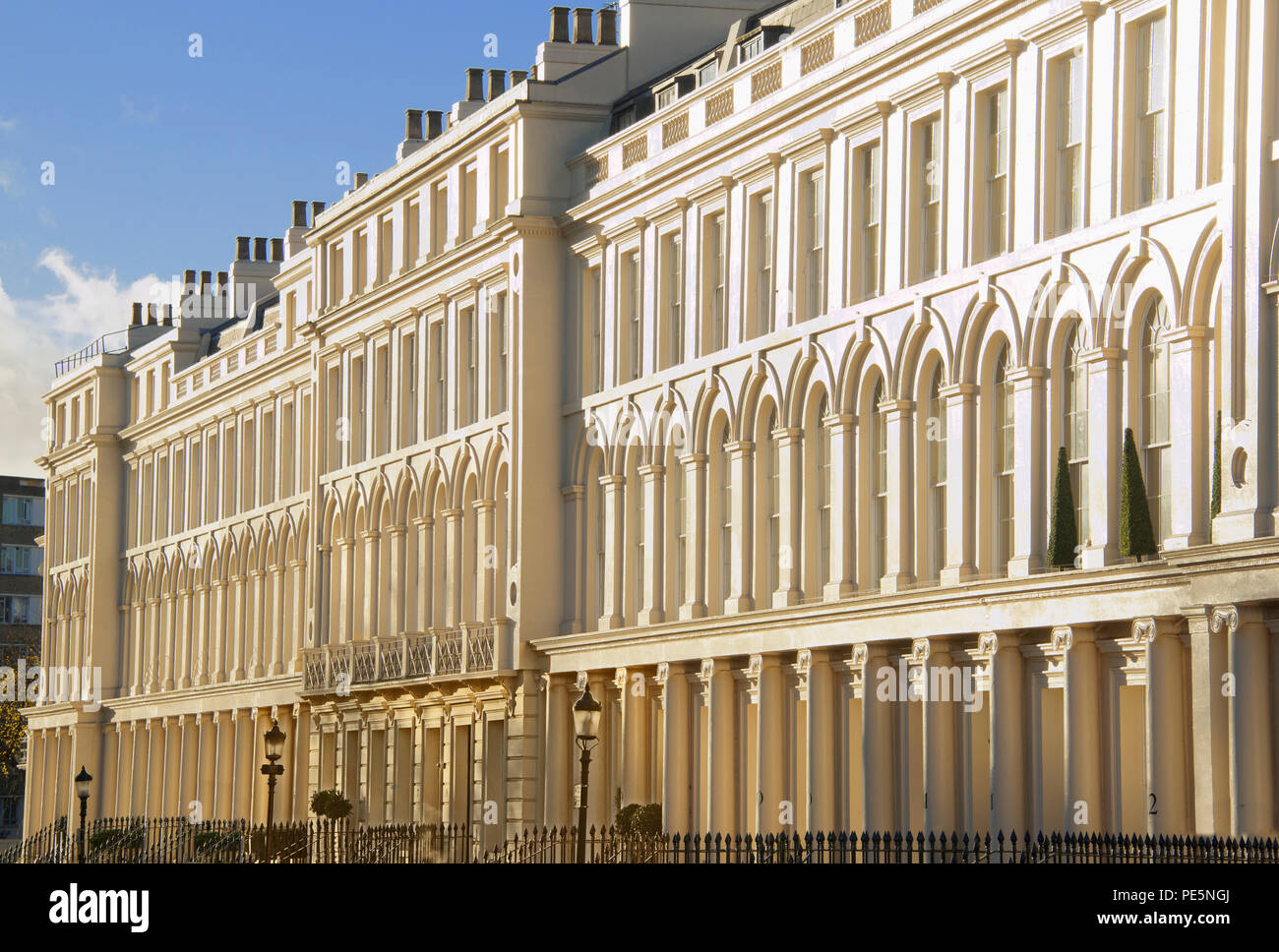 Regency classic design building Park Street West off Regents Park London England Stock Photo