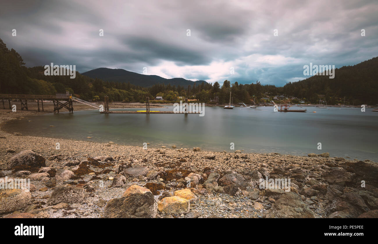 The beautiful scapes of Bowen Island BC Canada in the Pacific North West Landscapes. Stock Photo