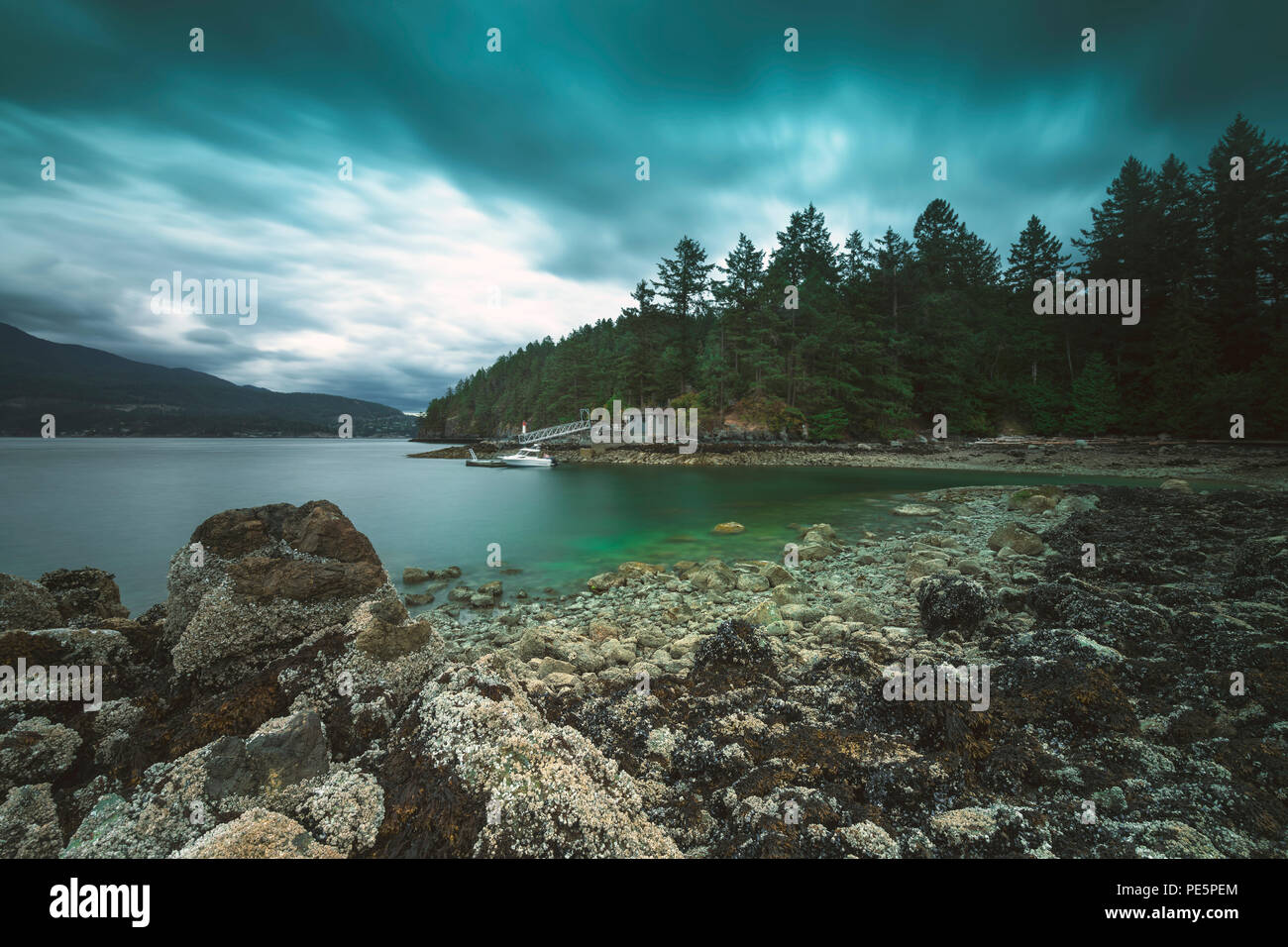 The beautiful scapes of Bowen Island BC Canada in the Pacific North West Landscapes. Stock Photo
