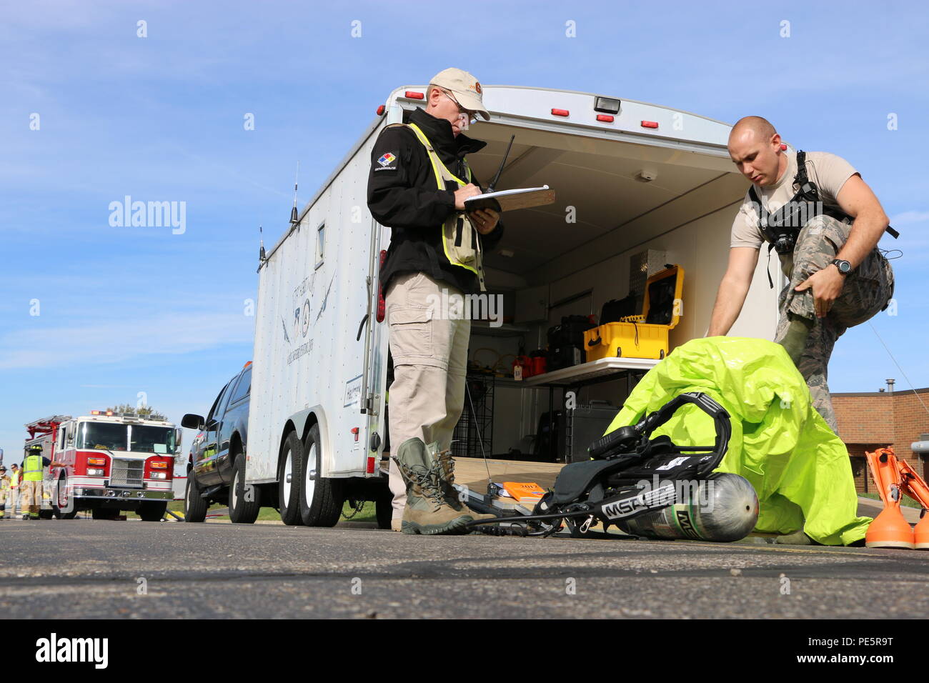 During a Counter All Hazards Management Response exercise, the Ohio Air ...