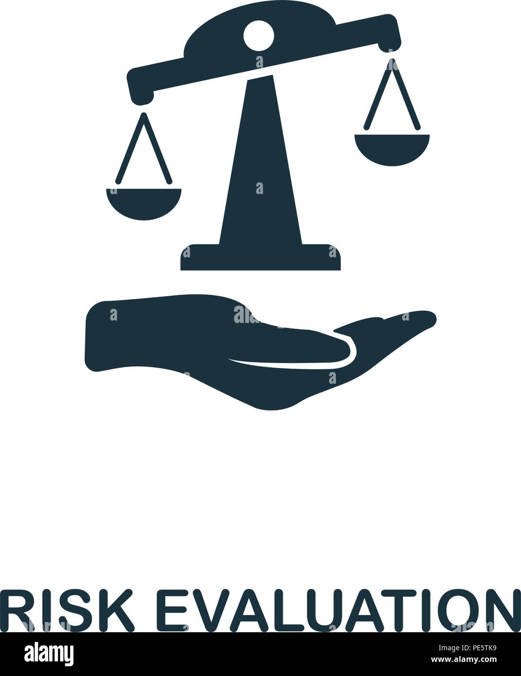 Risk Evaluation creative icon. Simple element illustration. Risk