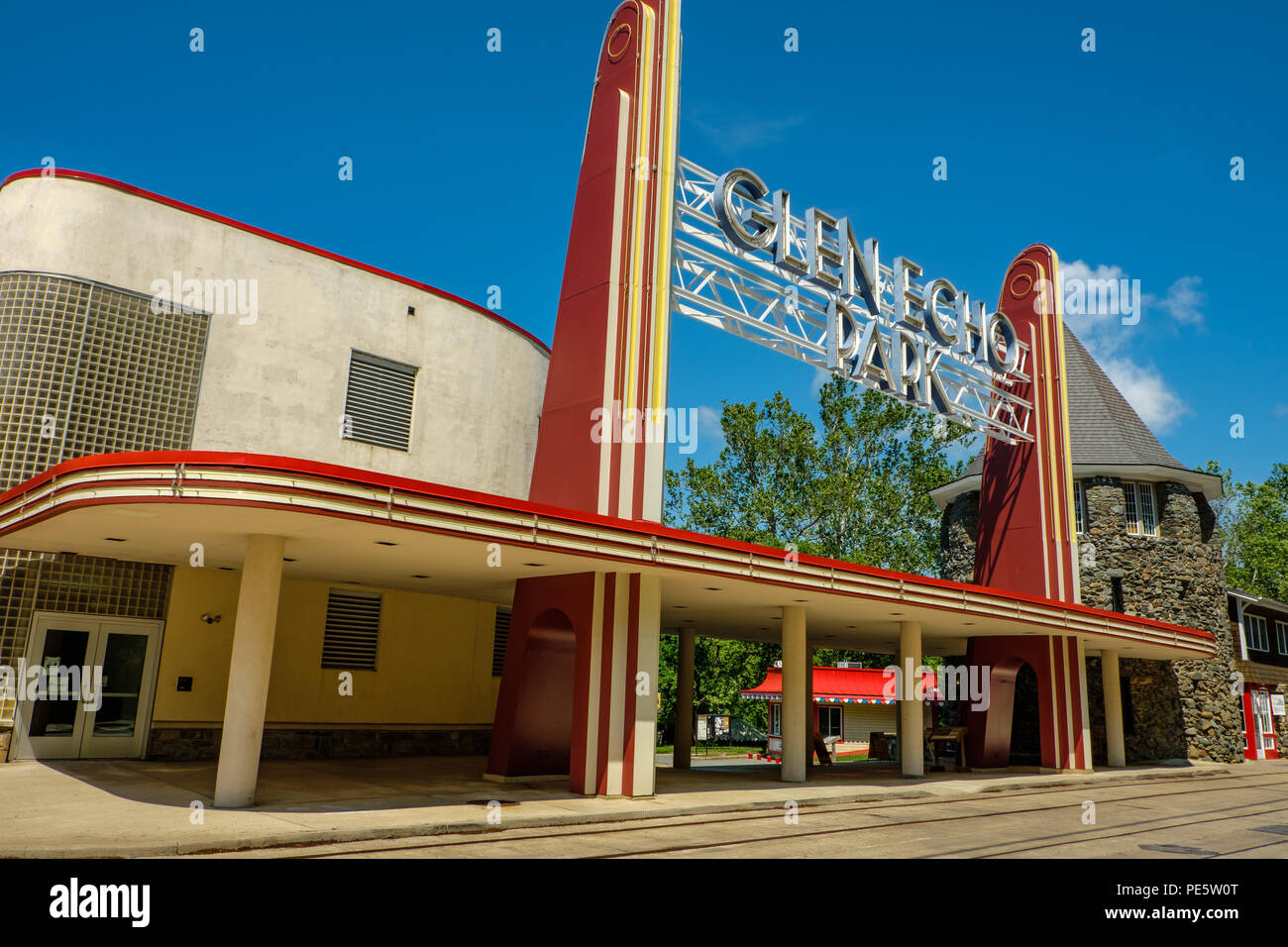 Park Entrance, Glen Echo Park, MacArthur Boulevard, Glen Echo, Maryland