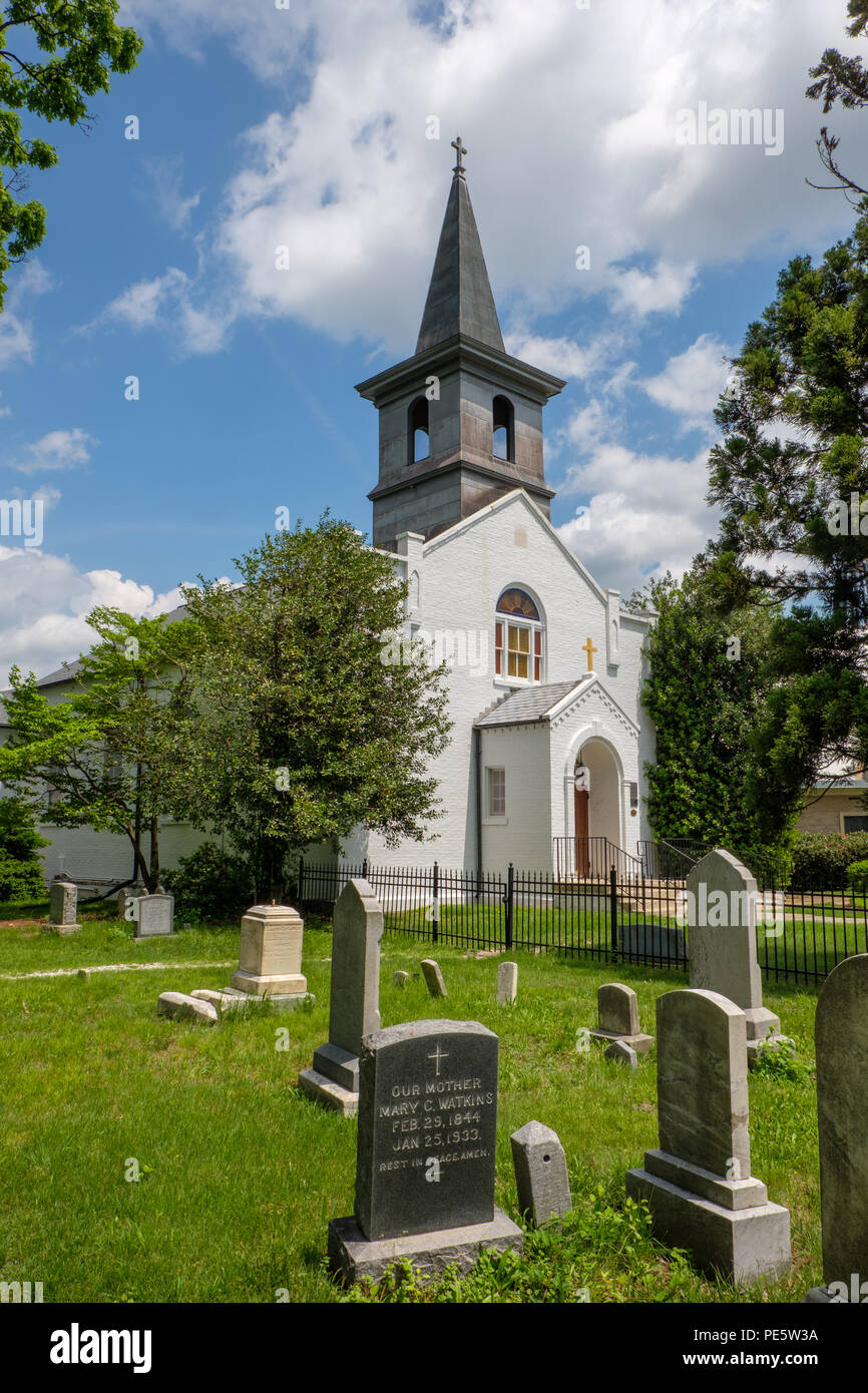 St. Mary's Church, Veirs Mill Road, Rockville, Maryland Stock Photo