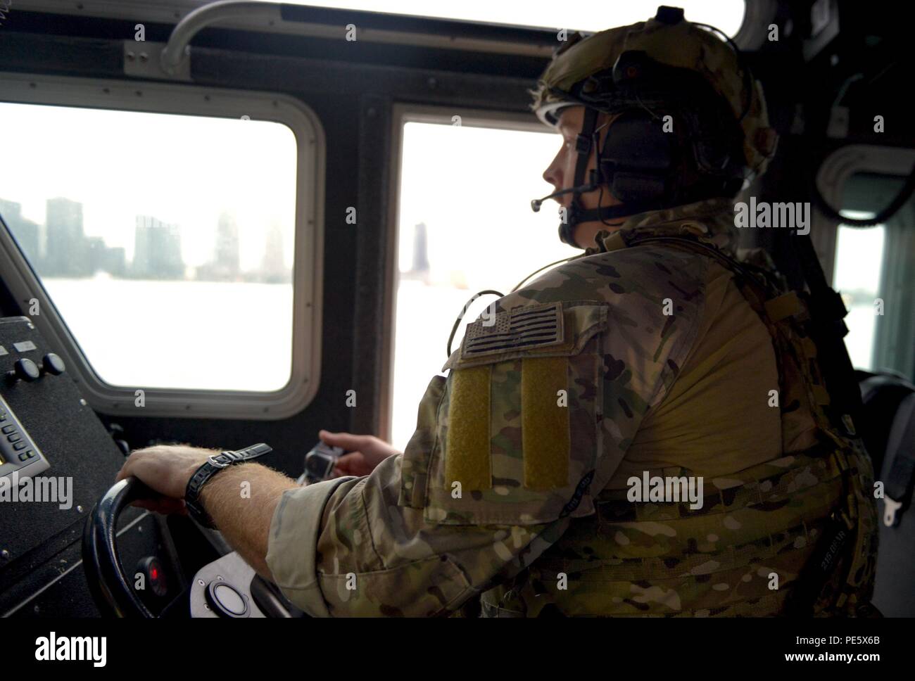 Petty Officer 2nd Class Bobby Thomas, a boatswain's mate from the Coast