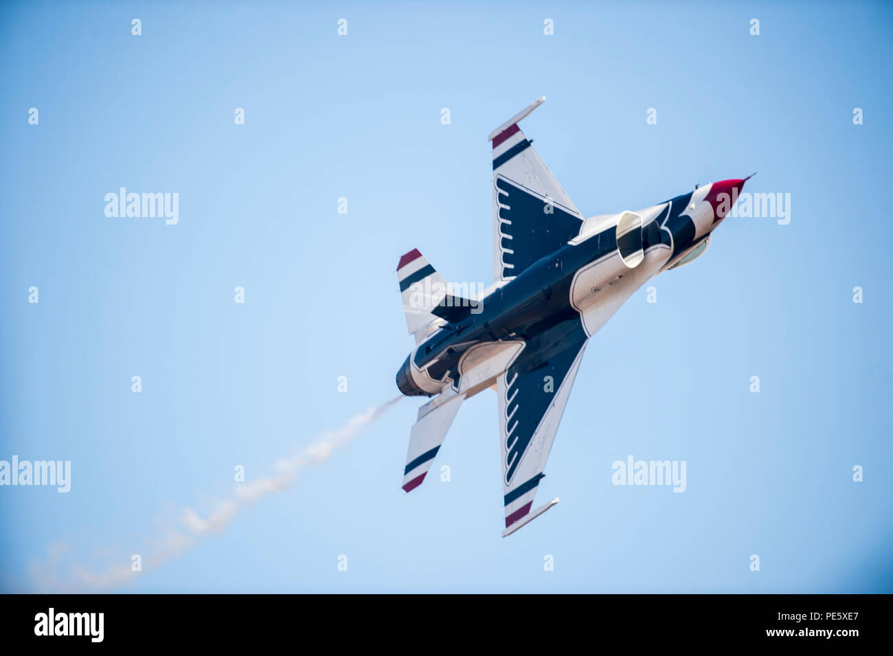 Capt. Nicholas Eberling, Thunderbird 6, performs the knife edge pass