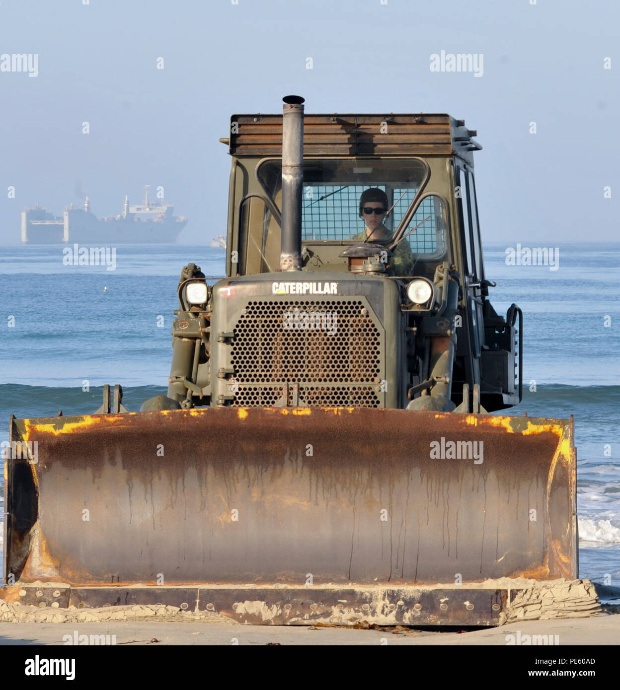Acb Inls Floating causeway construction hi-res stock photography and images - Alamy