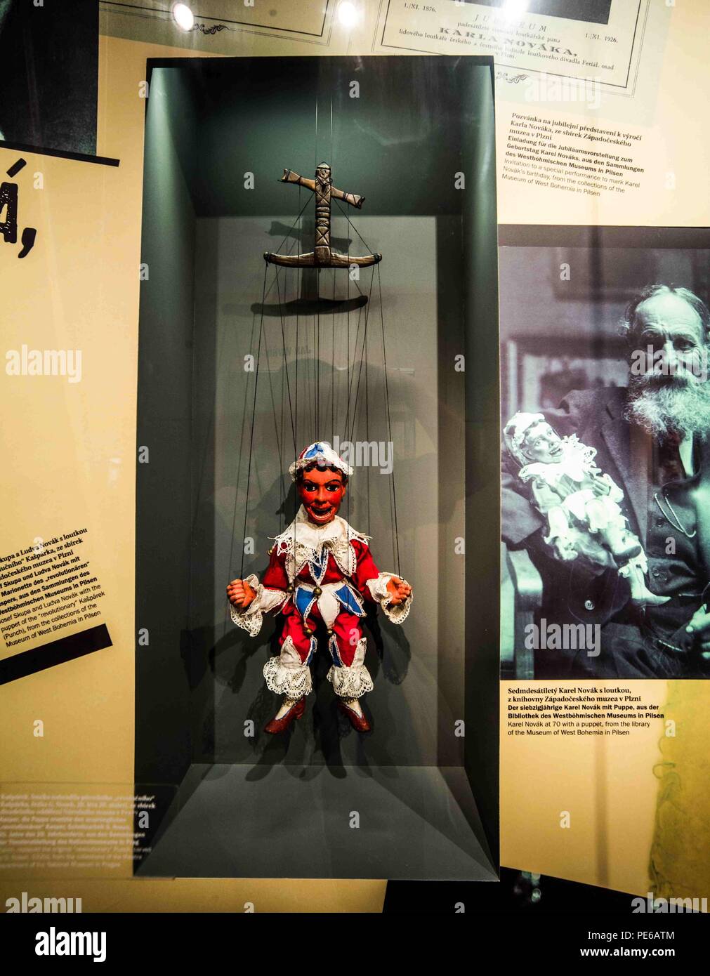 Pilsen, Pilsen, Czech Republic . 13th Aug, 2018. Various puppets can be seen at the Puppet