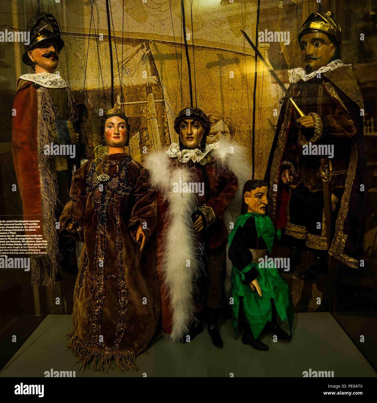 Pilsen, Pilsen, Czech Republic . 13th Aug, 2018. Various puppets can be seen at the Puppet