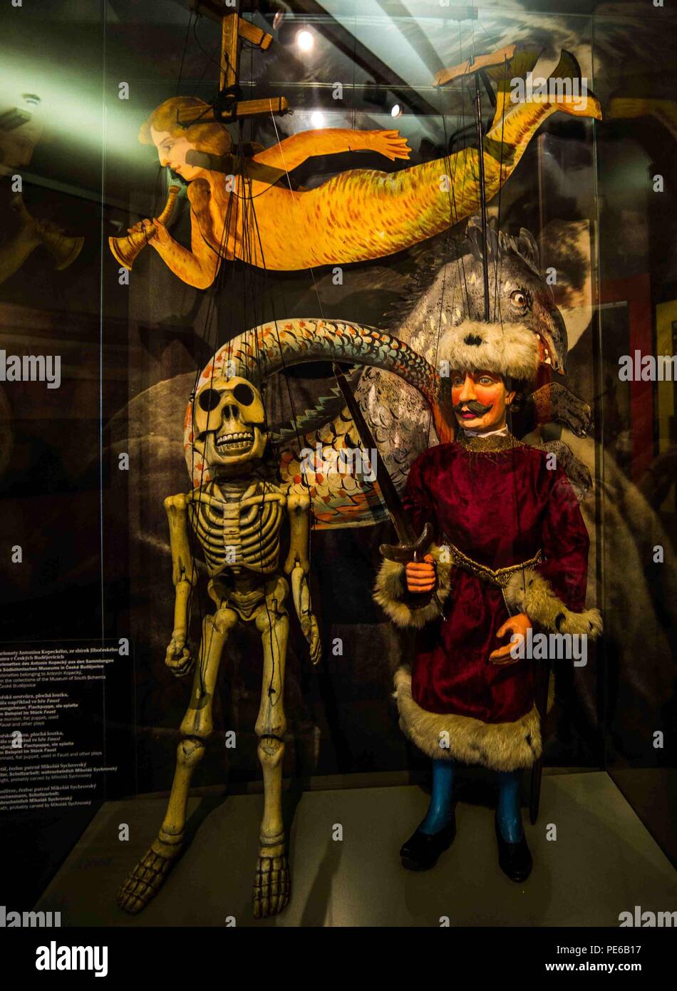 Pilsen, Pilsen, Czech Republic . 13th Aug, 2018. Various puppets can be seen at the Puppet