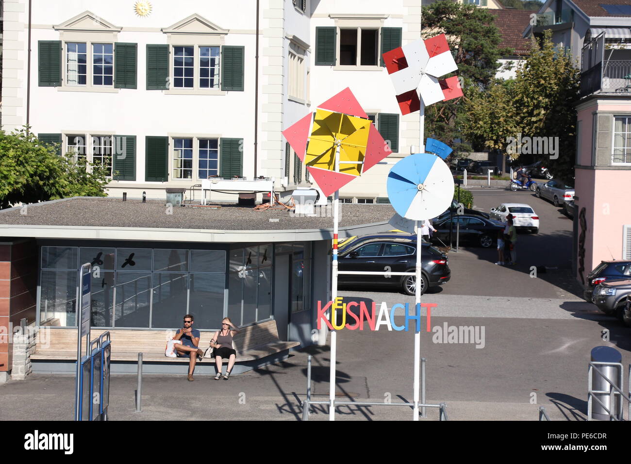 Zurich, Switzerland. 12th Aug 2018. Beautiful summer day as the