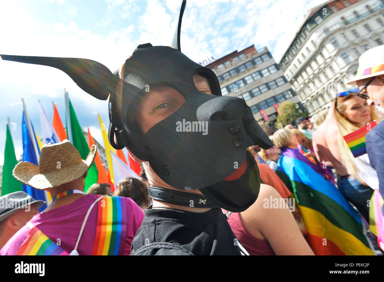 Prague Czech Republic 11th Aug 2018 The 8th Prague Pride Parade March Of Gays Lesbians Bisexuals And Transexuals Lgbt Crossed The Centre Of Prague Czech Republic On August 11 2018 Credit Michaela