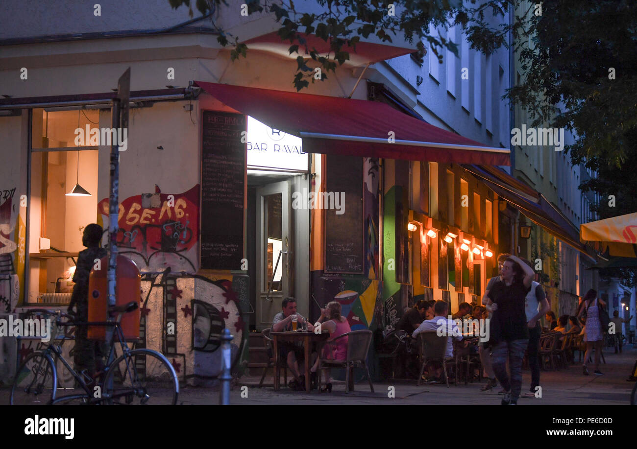 Berlin Germany 09th Aug 18 The Bar Raval At Luebbener Strasse At Goerlitzer Park In The