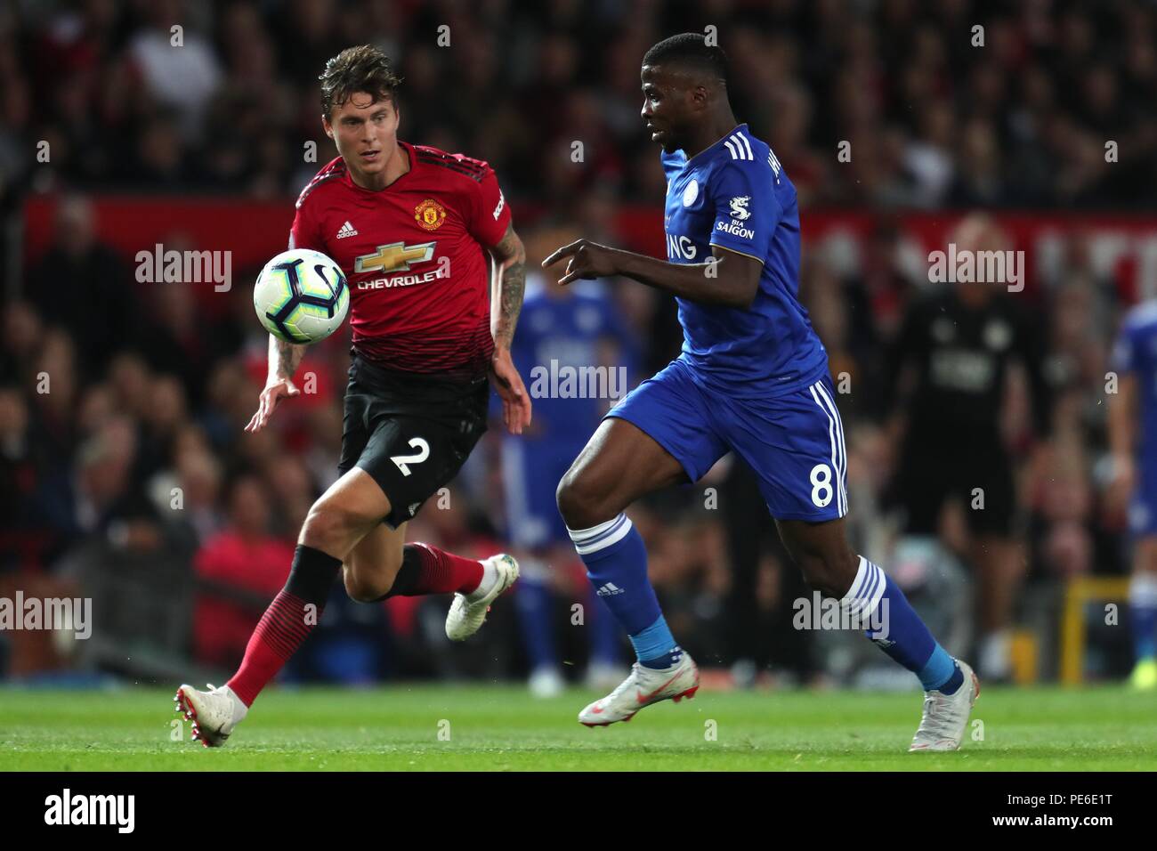 Victor Lindelof Kelechi Iheanacho Manchester United Fc V Leicester City Fc Manchester United Fc V