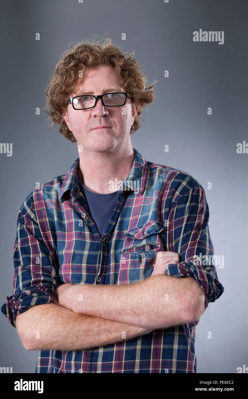 Edinburgh, UK. 13th August, 2018. Shaun Bythell, the Wigtown bookseller, pictured at the Edinburgh International Book Festival. Edinburgh, Scotland.  Picture by Gary Doak / Alamy Live News Stock Photo