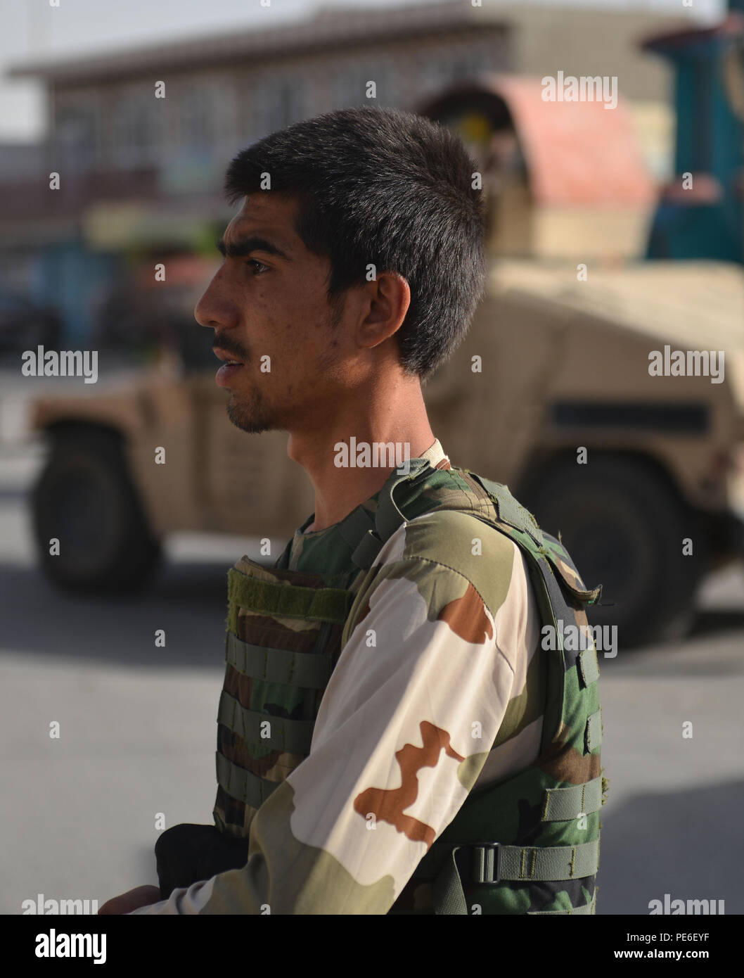 Ghazni Afghanistan 12th Aug 2018 An Afghan Security Force Member Is Seen In Ghazni City The Capital Of Ghazni Province Afghanistan Aug 12 2018 About 100 Personnel Of The Afghan Special Force