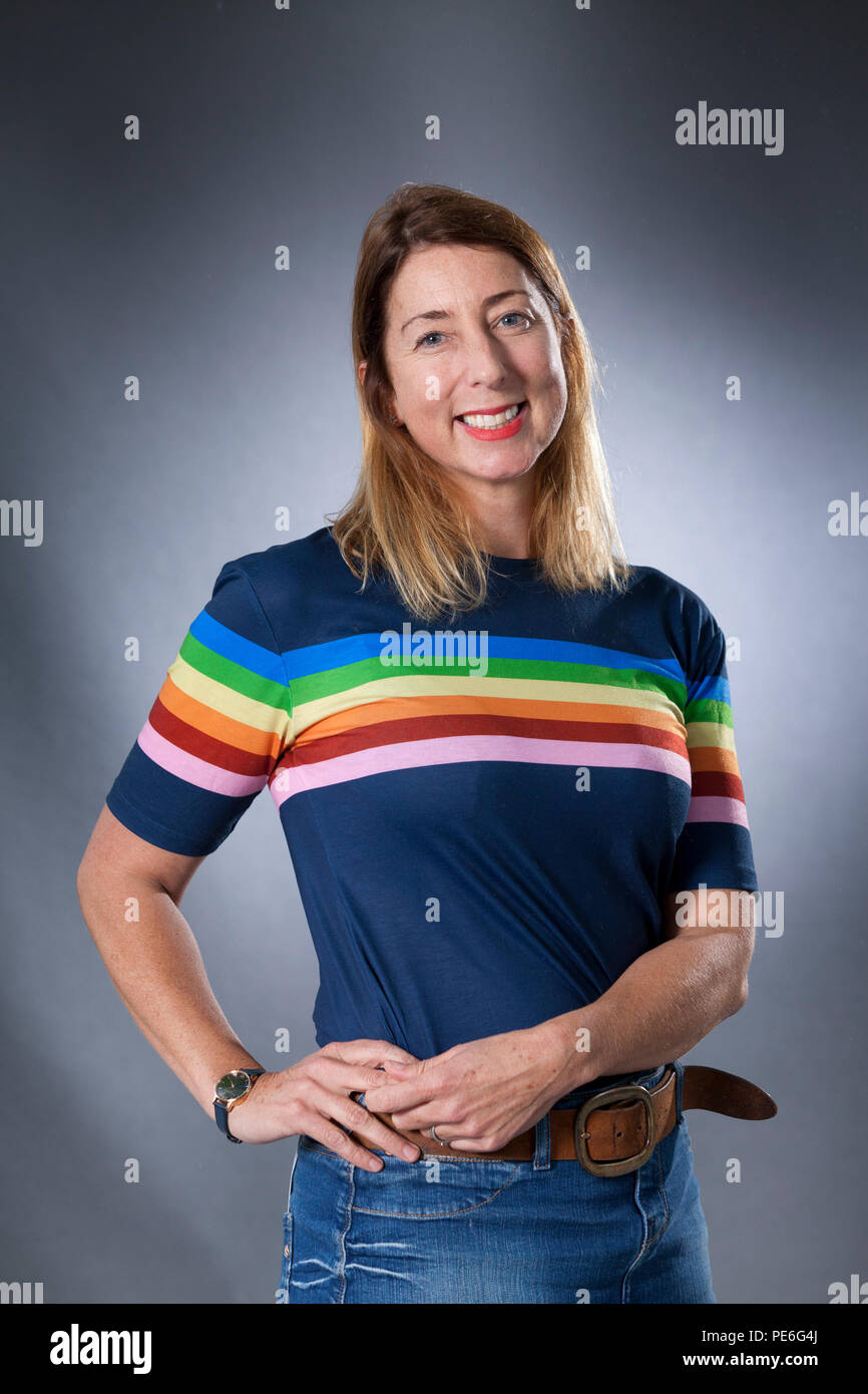 Edinburgh, UK. 13th August, 2018. Jenny Colgan, the Scottish writer of romantic comedy fiction and science-fiction, and has written for the Doctor Who line of stories. She writes under her own name and using the pseudonyms Jane Beaton and J. T. Colgan, pictured at the Edinburgh International Book Festival. Edinburgh, Scotland.  Picture by Gary Doak / Alamy Live News Stock Photo