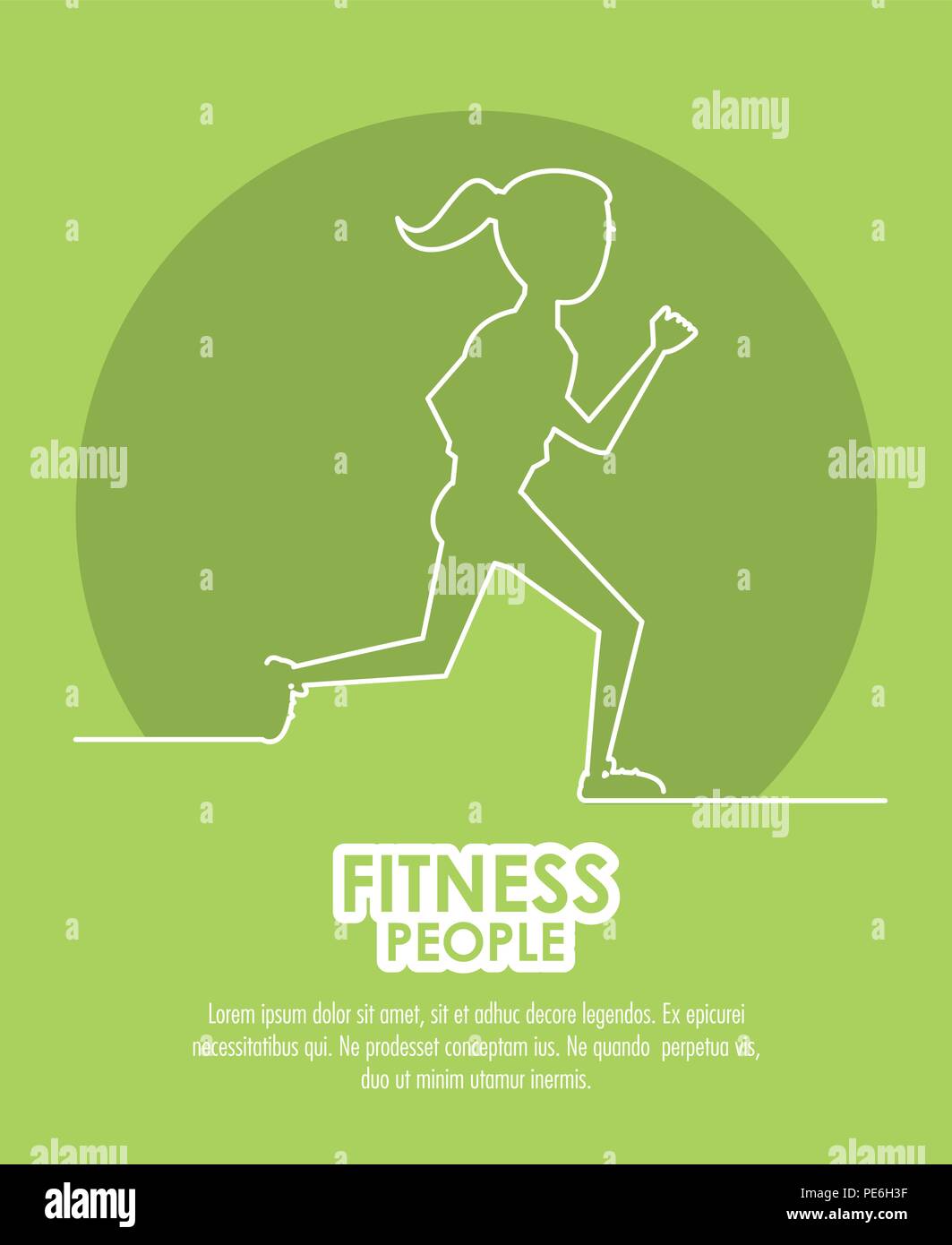 Fitness people poster Stock Vector Image & Art - Alamy