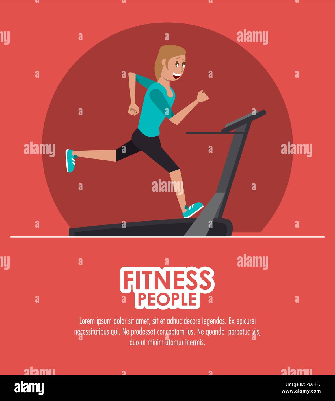 Fitness people poster Stock Vector Image & Art - Alamy