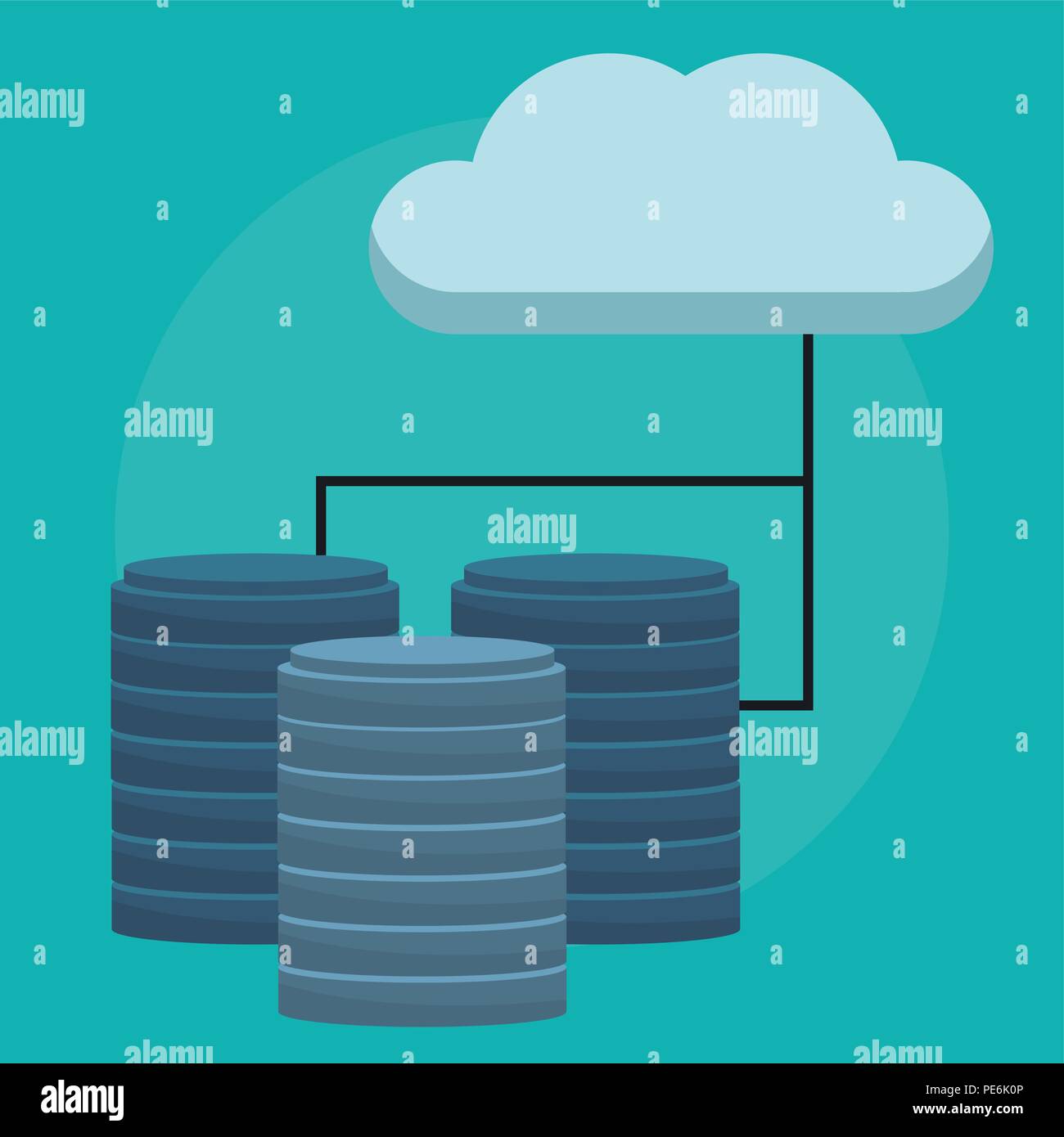 Data center technology Stock Vector Image & Art - Alamy