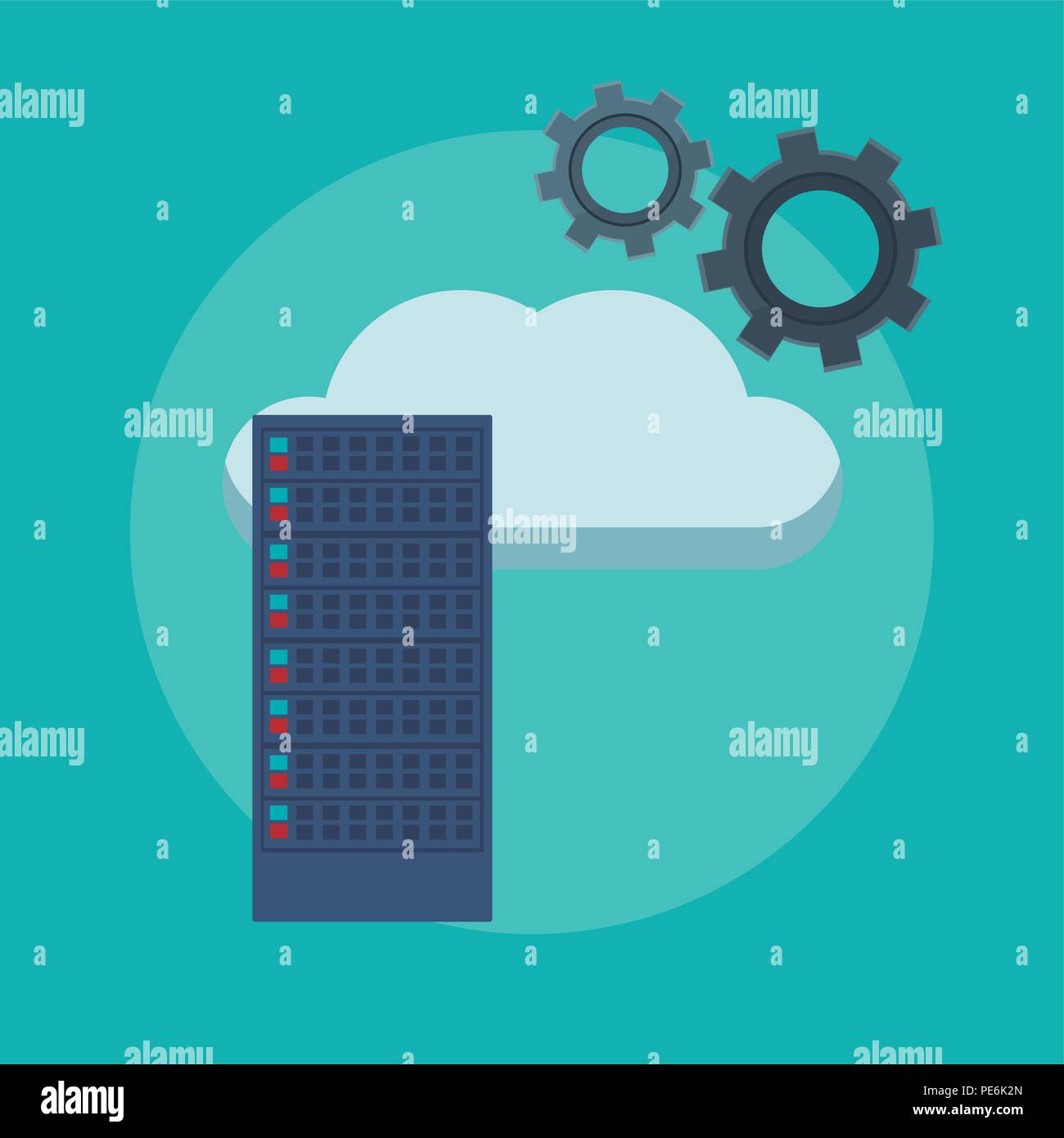 Data center technology Stock Vector Image & Art - Alamy