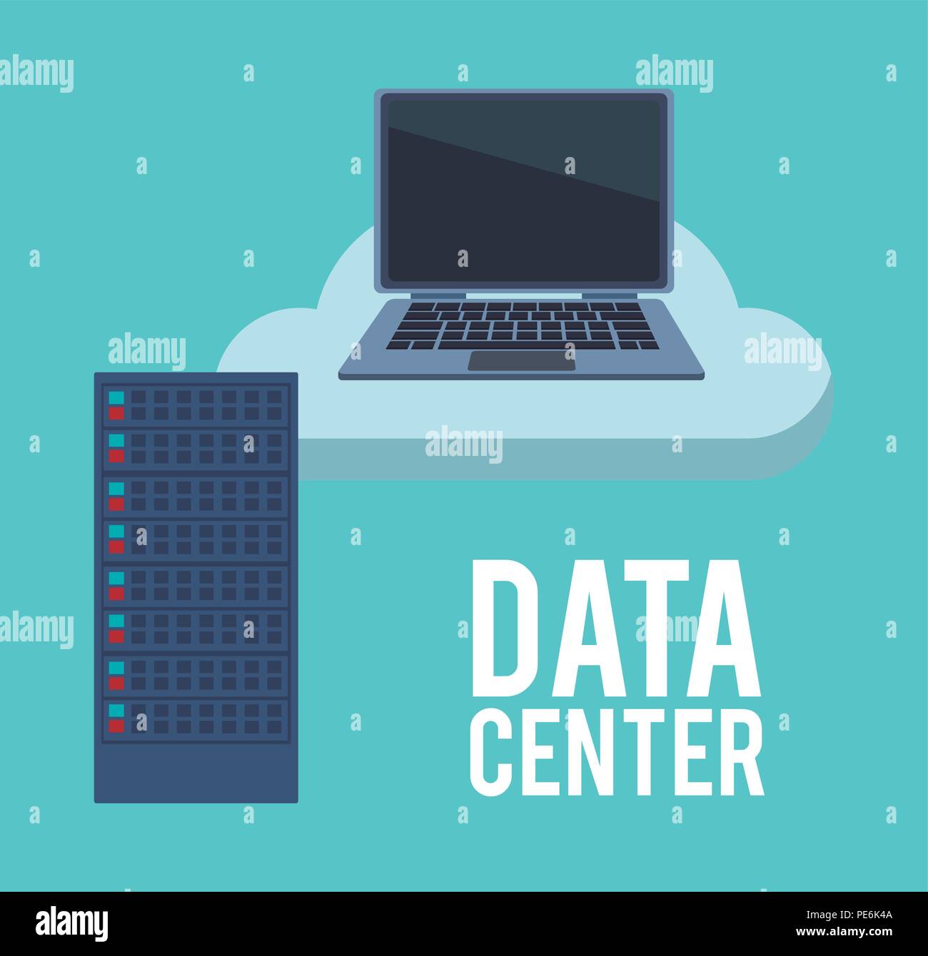 Data center technology Stock Vector Image & Art - Alamy