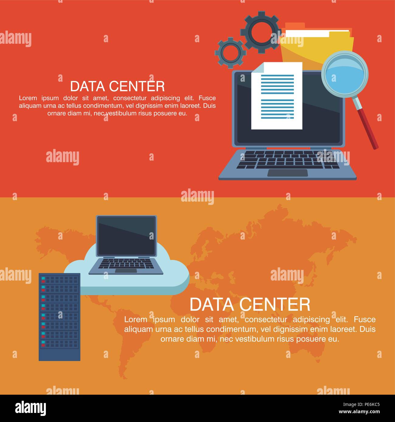 Data center poster with informaton Stock Vector Image & Art - Alamy
