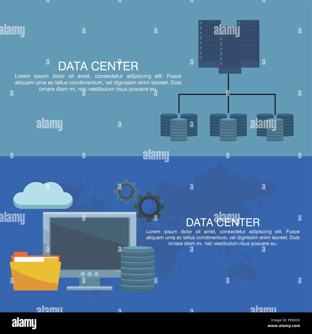 Data center poster with informaton Stock Vector Image & Art - Alamy