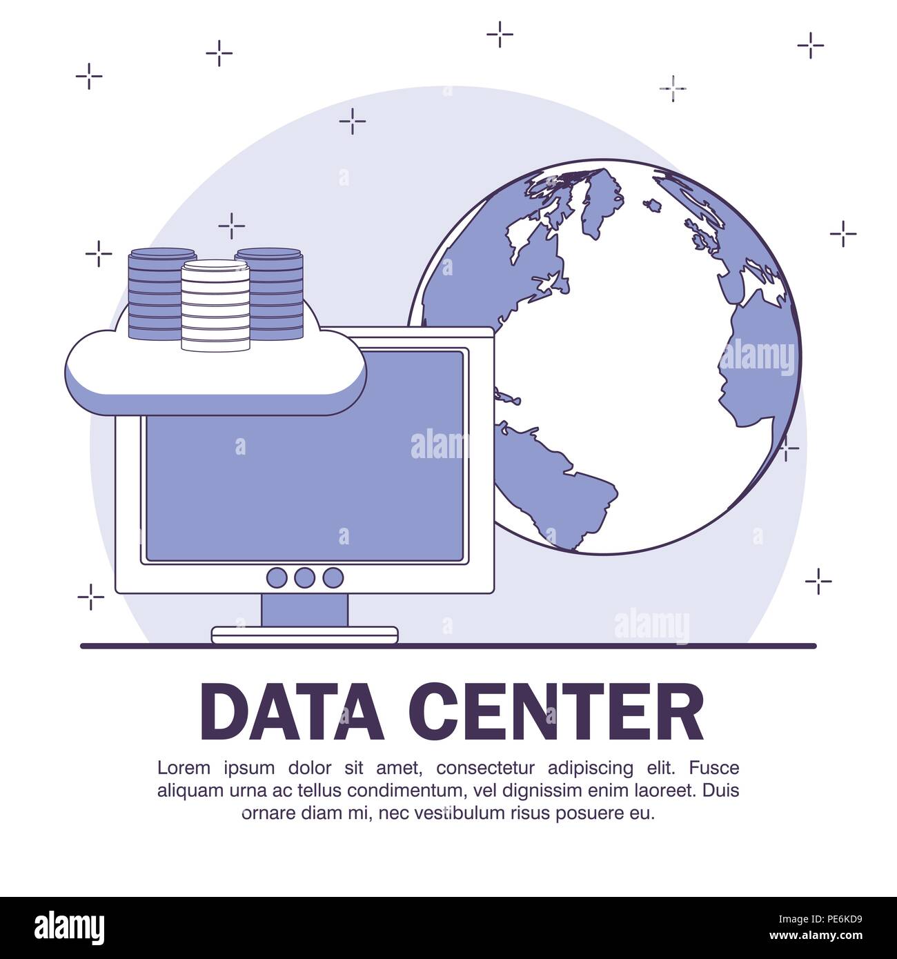 Data center poster with informaton Stock Vector Image & Art - Alamy