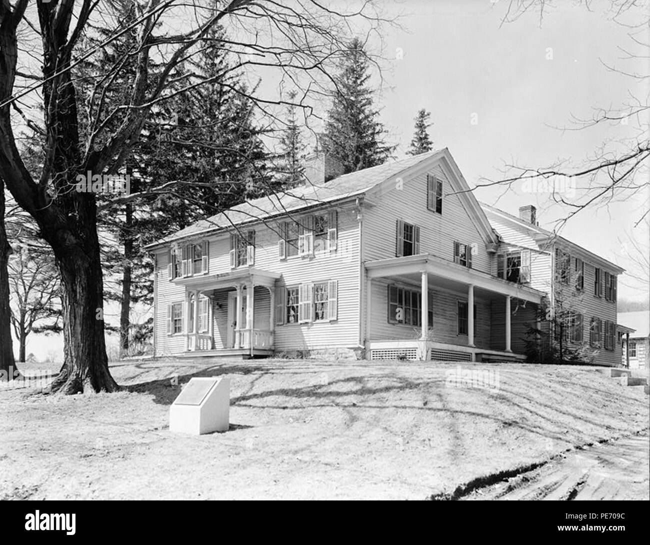 Arrowhead farmhouse Herman Melville. Stock Photo
