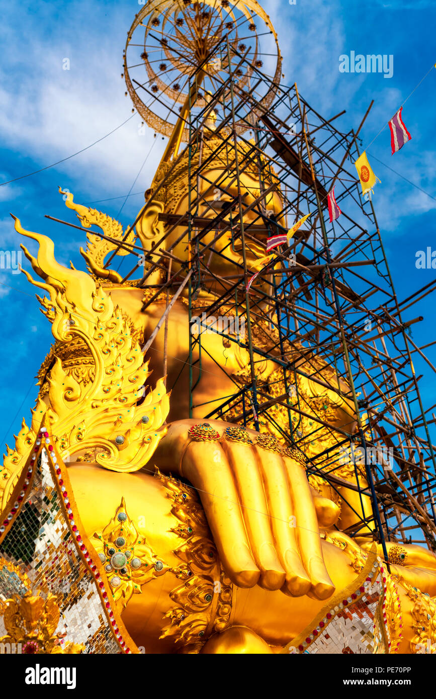 Beautiful Buddha statue in Thailand Temple on nature background at ...