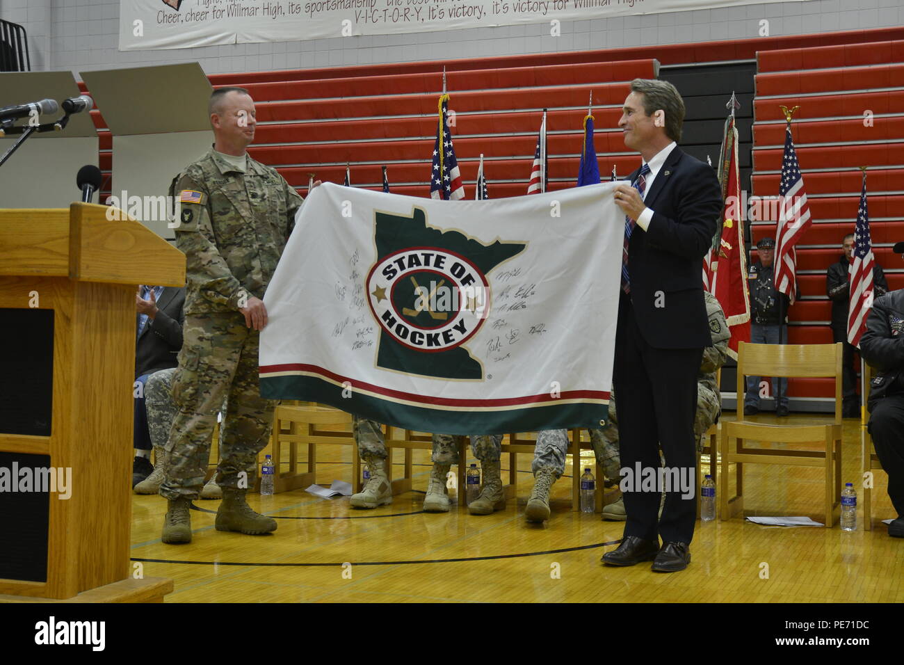 Defense community send off hi-res stock photography and images - Alamy