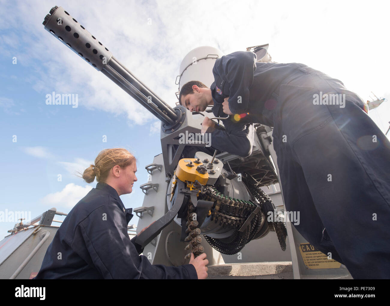 151012-N-JO245-049 ATLANTIC OCEAN (Oct. 12, 2015) – Fire Controlman 2nd ...