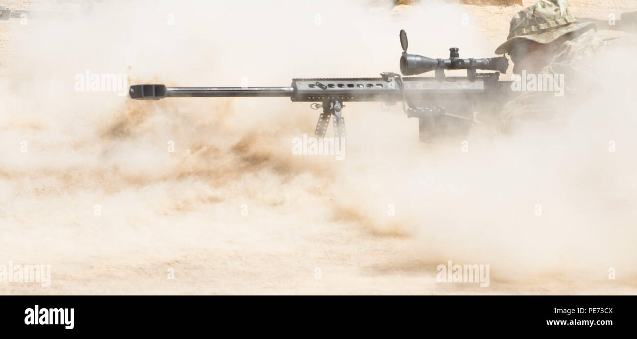 Barrett 50 caliber sniper rifle hi-res stock photography and