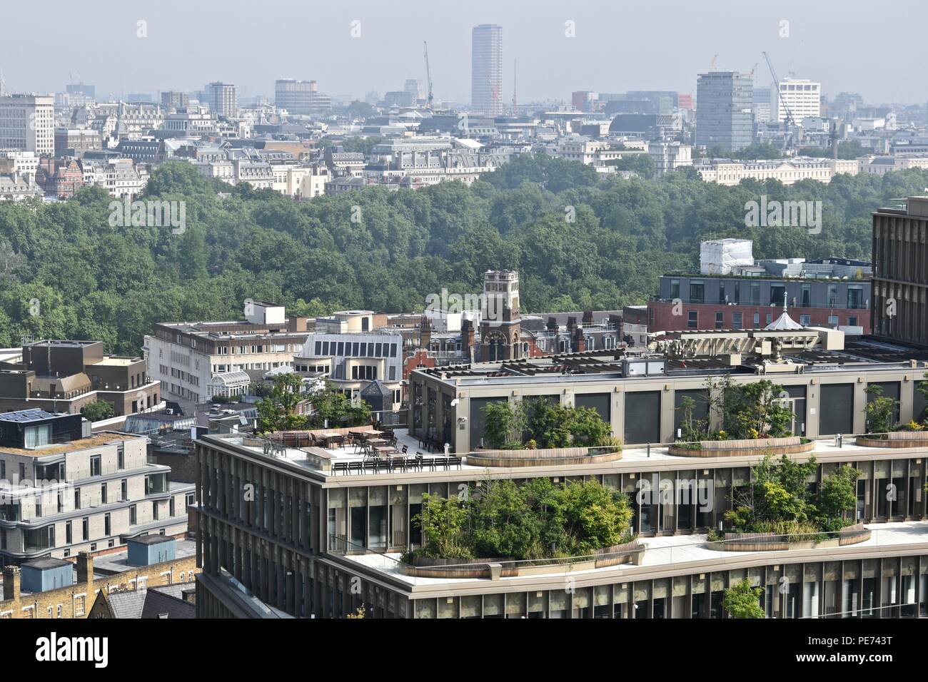 A view of Victoria and South Kensington, Westminster, London as seen
