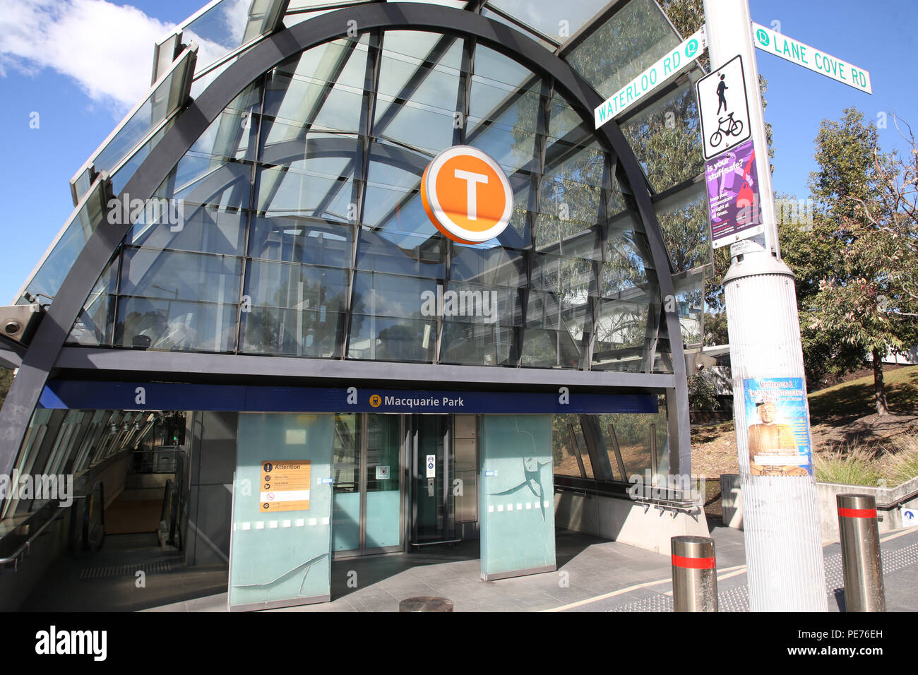 Macquarie Park train station in Sydney, Australia Stock Photo Alamy