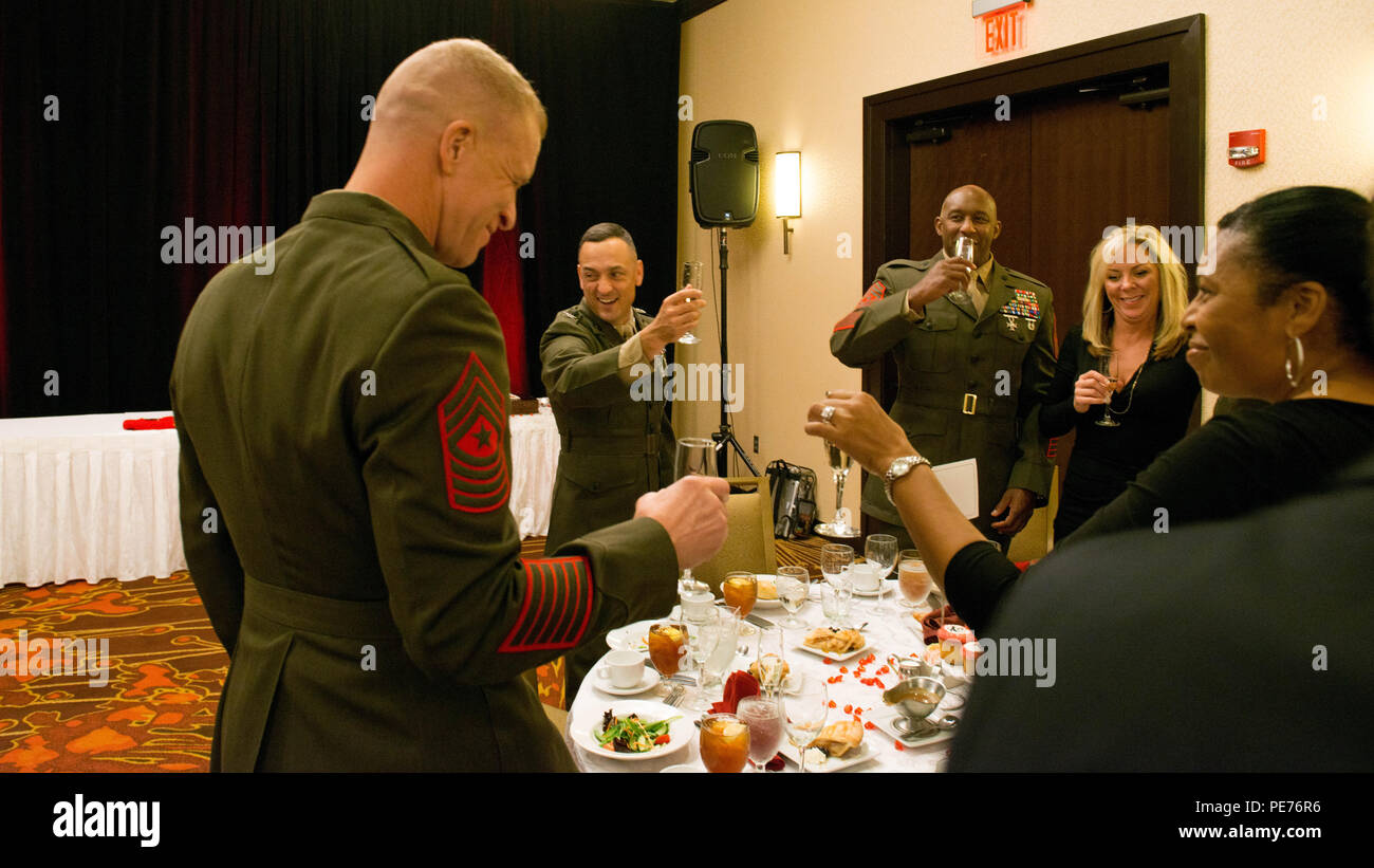 Col. Joseph M. Murray, centerleft, commander, Marine Corps