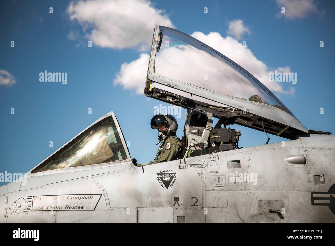 Capt. Todd Campbell, A10 Thunderbolt II pilot from the 66th Weapons Squadron, United States Air