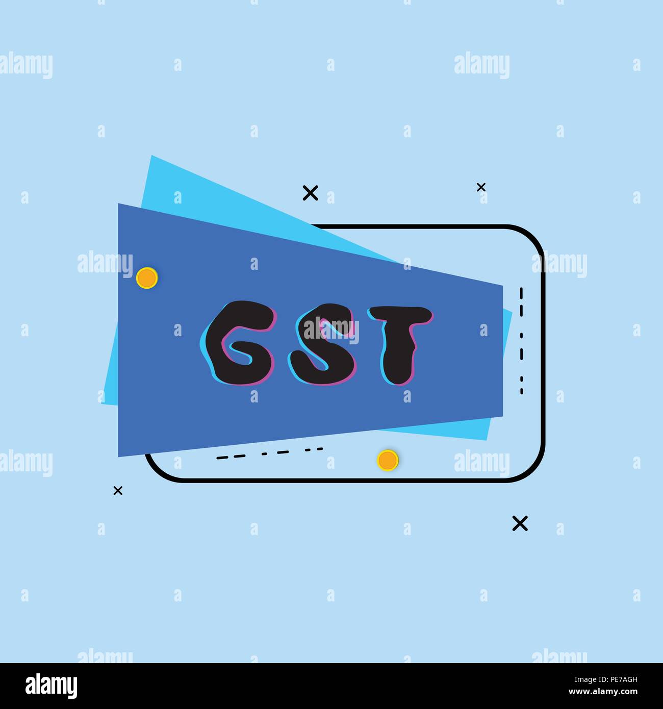 GST banner. Vector illustration Stock Vector Image & Art Alamy