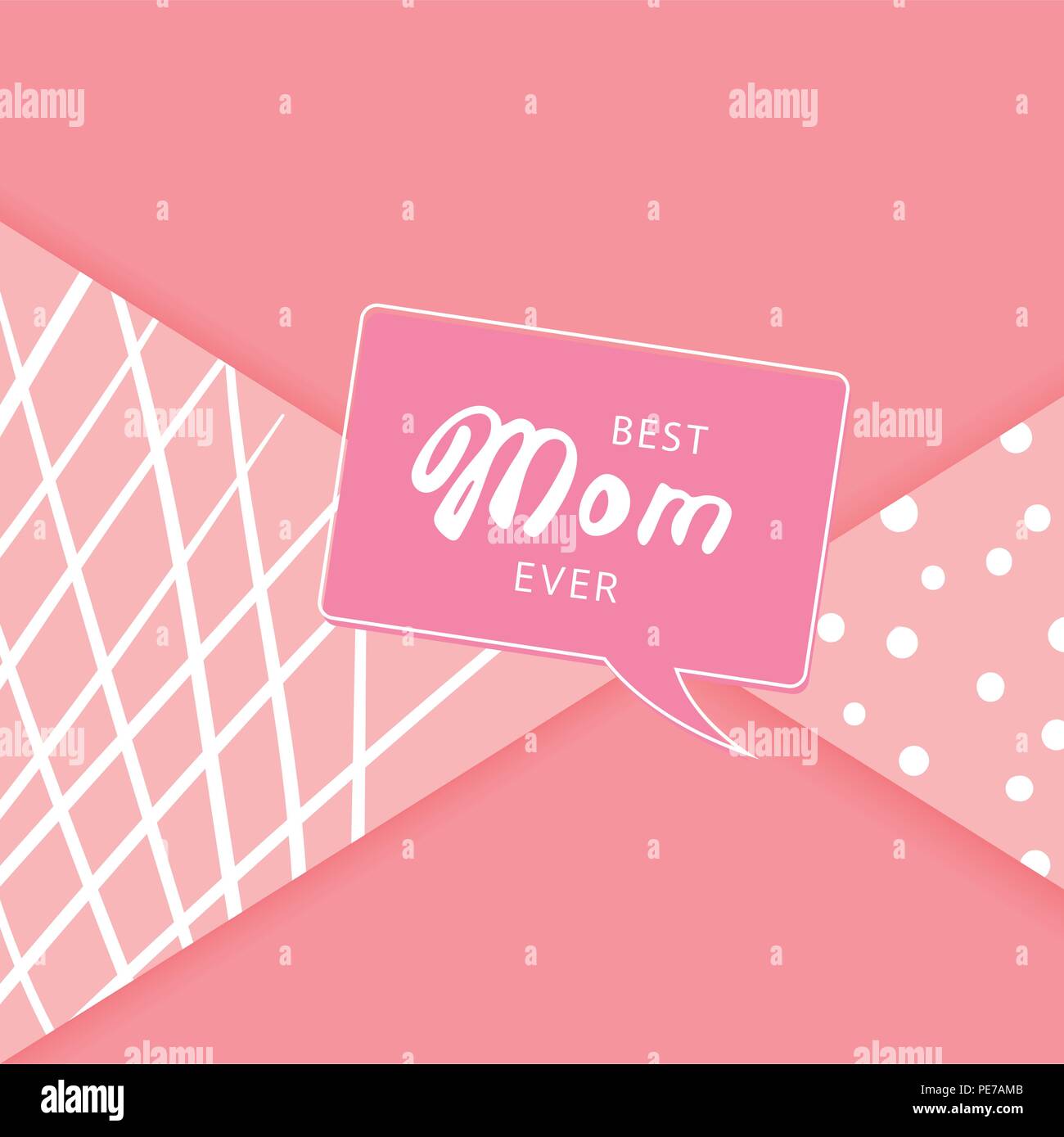 Best Mom Ever card. Handwritten lettering. Vector Illustration Stock Vector Image & Art Alamy